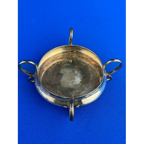 3 - Sterling Silver Low Sugar Lump Bowl 67g London 1944