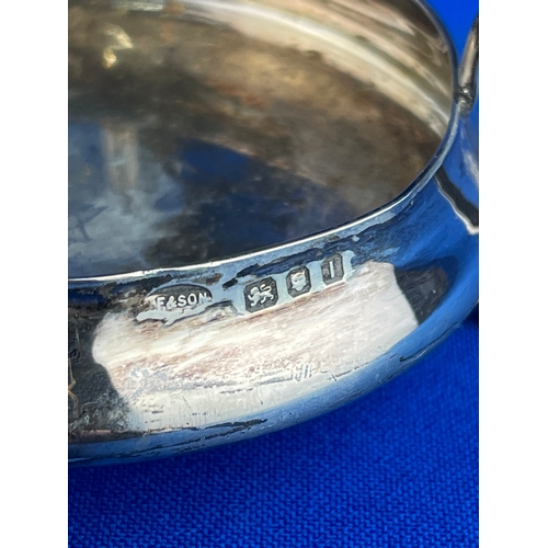 3 - Sterling Silver Low Sugar Lump Bowl 67g London 1944