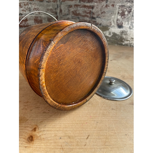 126 - Vintage Oak, Ceramic Lined Ice Bucket