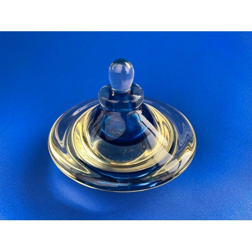 222 - Murano Sommerso Glass Perfume / Scent Bottle