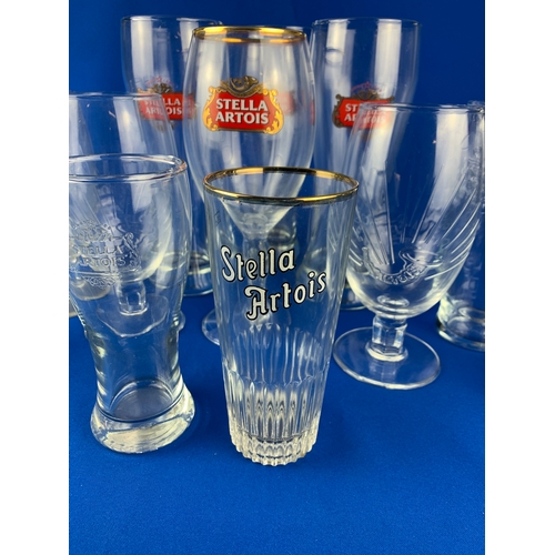 76 - Collection of Vintage and Collectable Stella Artois Glasses - Breweriana Advertising Interest