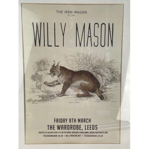 360 - The Iron Waggon, Willy Mason Poster In Mid Century Frame