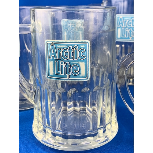 66 - Vintage and Collectable Arctic Lite Beer Glasses - Breweriana Advertising Interest