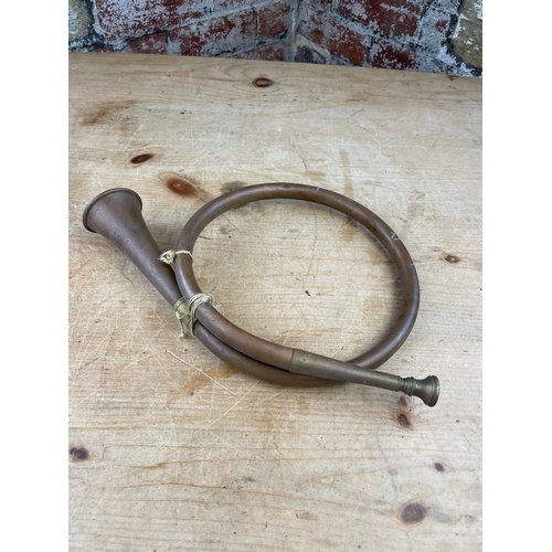 23 - Vintage Copper Post Horn