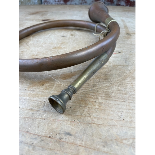 23 - Vintage Copper Post Horn