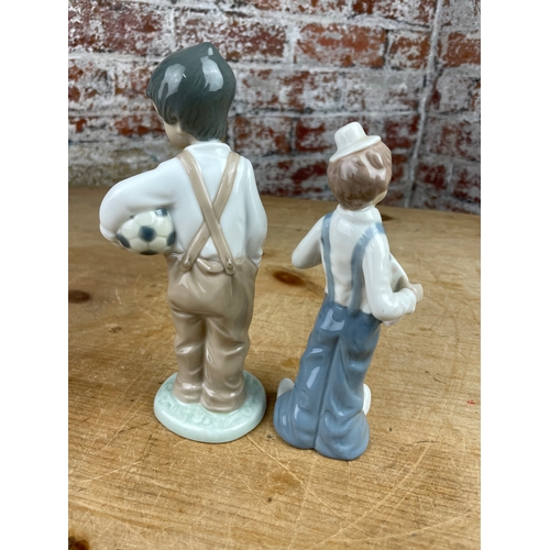 240 - NAO by Lladro Boy Figure & Cascades Clown Figure