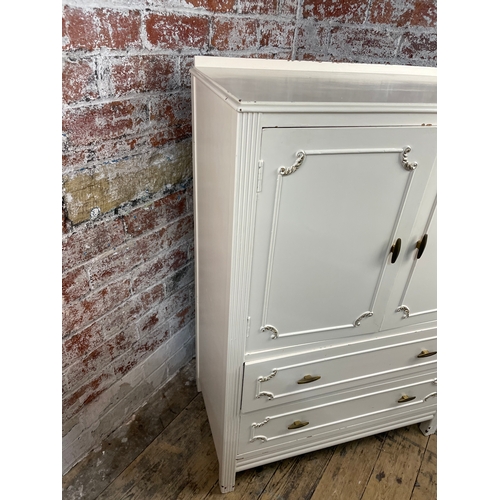 395 - Vintage Bath Cabinet Makers, Shabby Chic Cupboard Over Drawers