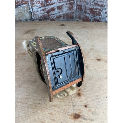 80 - Rocking Bear Vintage Tinplate Battery Operated Automaton a/f