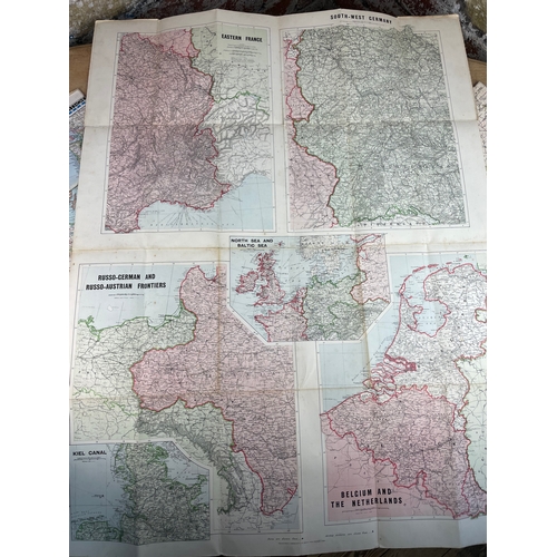 327 - 1914 European War Map & Quantity Of WW2 Era War Office Maps