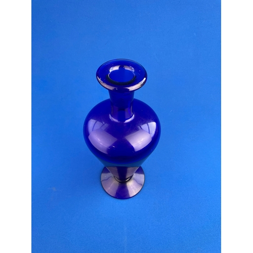 165 - Vintage Cobalt Blue Vase / Decanter