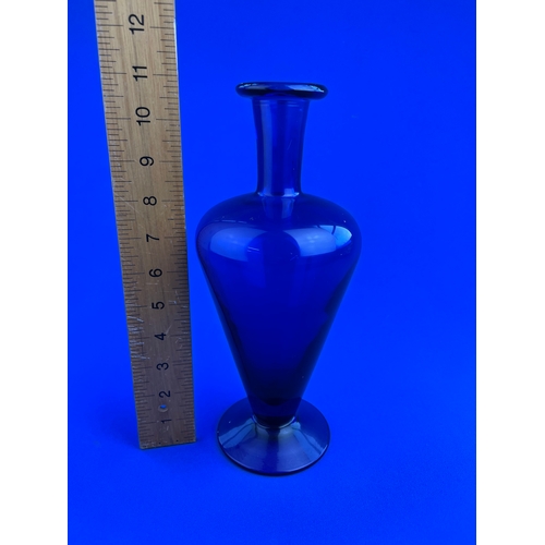 165 - Vintage Cobalt Blue Vase / Decanter