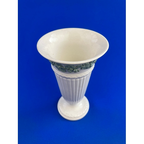 244 - Wedgwood Embossed Queens Ware Vase