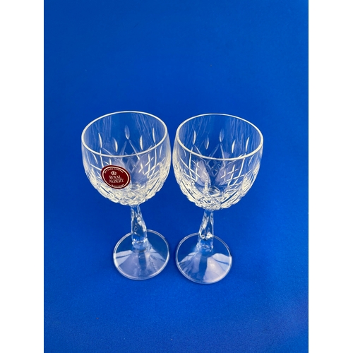 176 - Royal Albert Lead Crystal Glasses