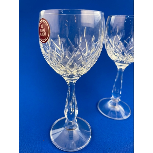 176 - Royal Albert Lead Crystal Glasses