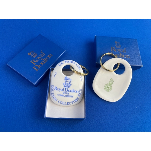 397 - Two Royal Doulton Collectors Keyring's