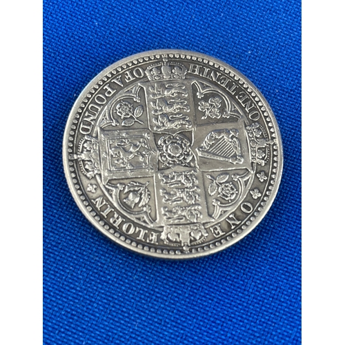 15 - Three 1849 Florin, One In Very Good Condition. 32.8g total. 11.25g Good Condition Coin