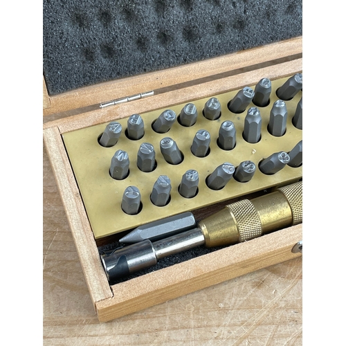 386 - Boxed Metal Letter Punch Set