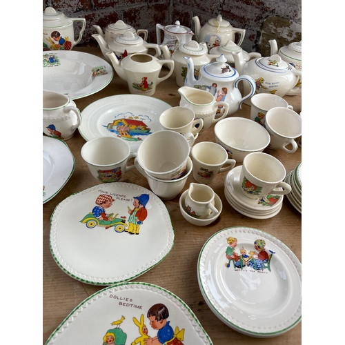 187 - Large Collection Of Children's Nursery Rhyme Tea Sets & Teapots