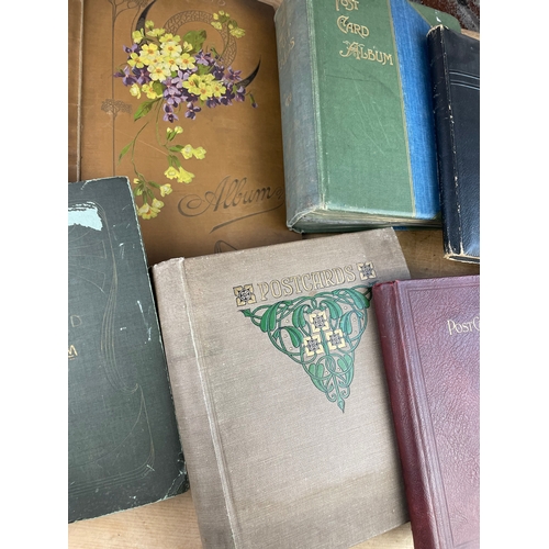 383 - 9 Vintage Postcard Albums (empty)