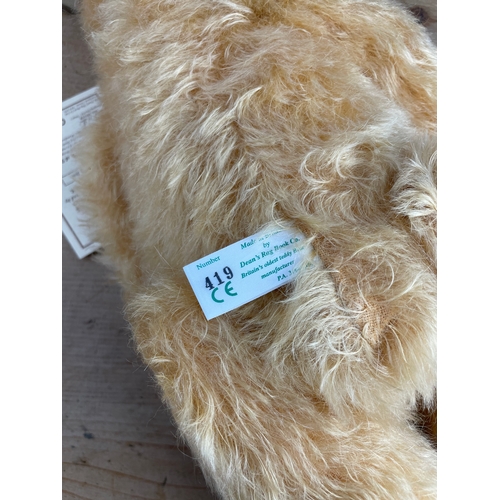 60 - Deans Rag Book Company Limited Edition Branigan Jnr Teddy Bear