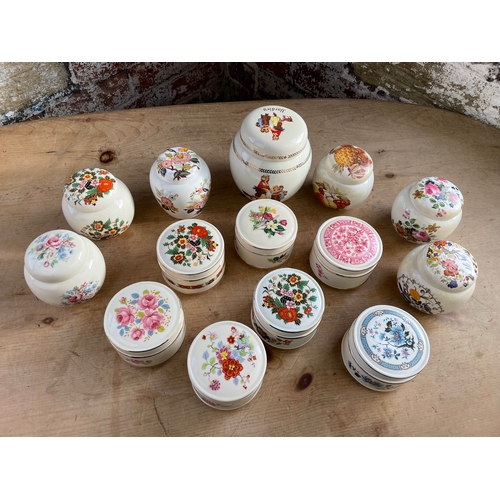 208 - Sadler Trinket Boxes, Lidded Jars & Ginger Jars