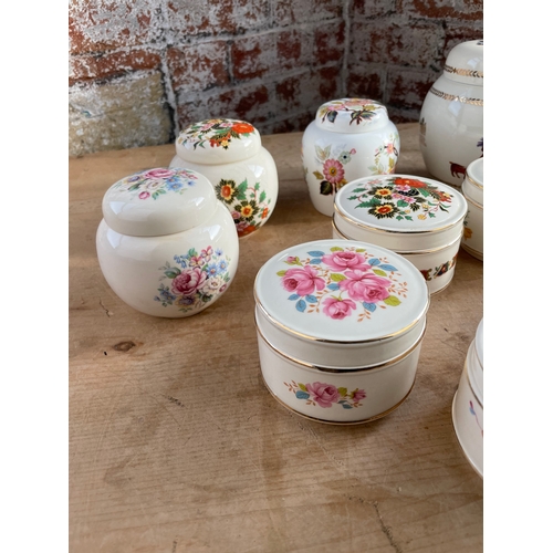 208 - Sadler Trinket Boxes, Lidded Jars & Ginger Jars