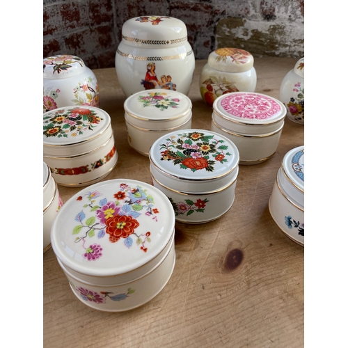 208 - Sadler Trinket Boxes, Lidded Jars & Ginger Jars