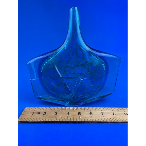 148 - Michael Harris, Mdina Fish Vase. 22.5cm tall