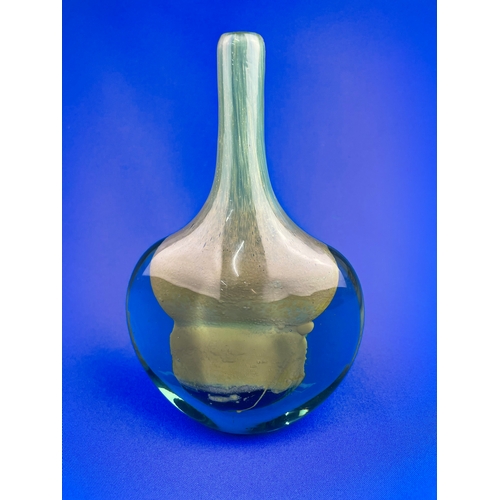 150 - Mdina 1970s Facet Cut Lollipop Vase