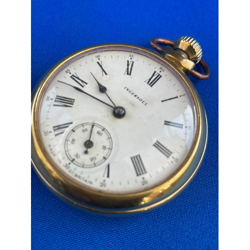 26 - Two Vintage Pocket Watches Working. 1 Ingersol