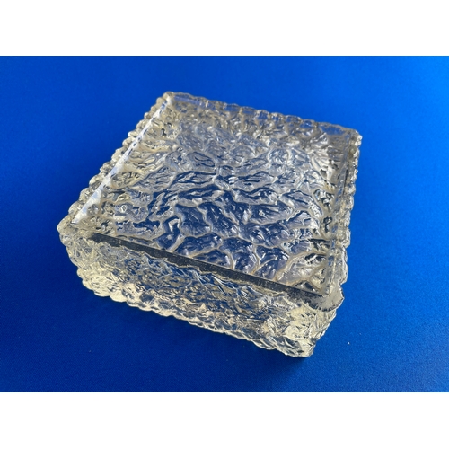 132 - Whitefriars Bark Glass Ashtray