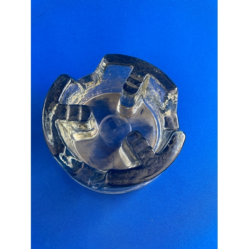 134 - Mid Century German Glass Tea Light Holder