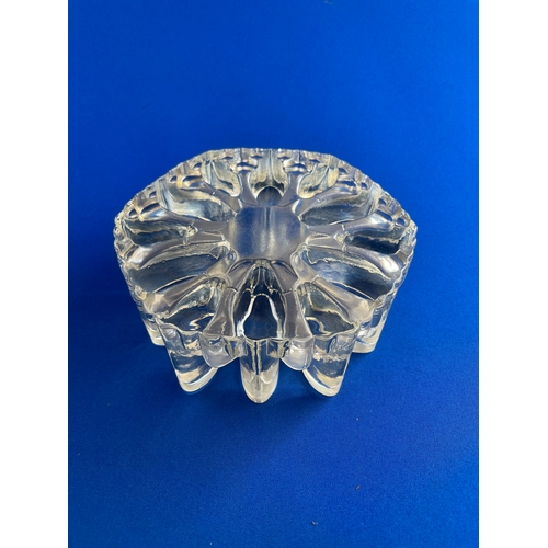 135 - Mid Century German Glass Tea Light Holder