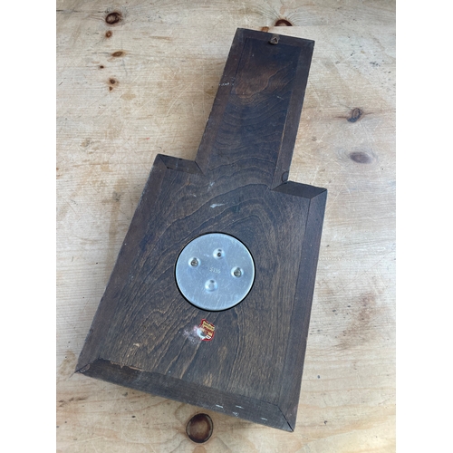 406 - Art Deco Oak Barometer a/f