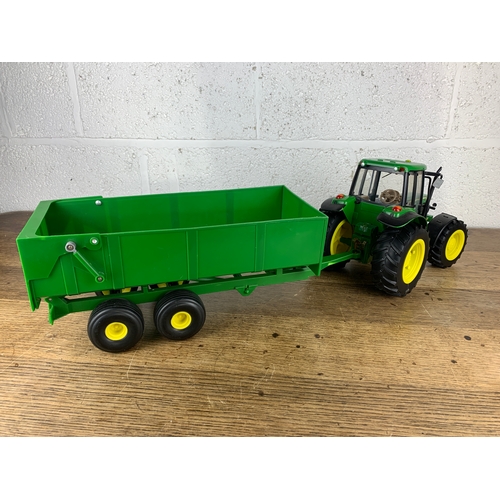 436 - Large Briatins John Deere Tractor and Trailer a/f