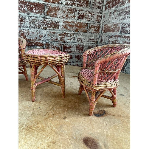 305 - Miniature Wicker Furniture