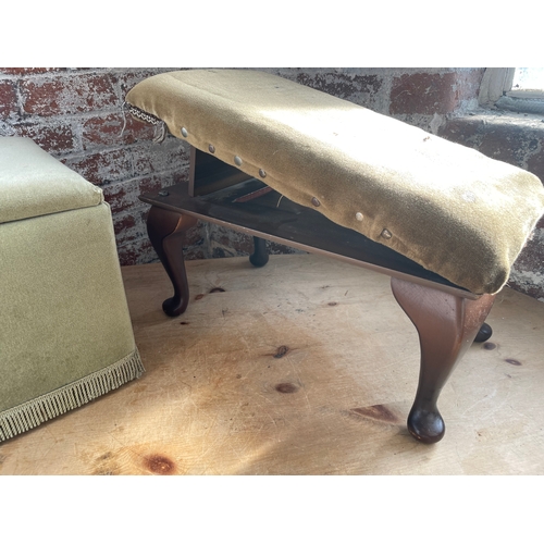 474 - Two Vintage Footstools