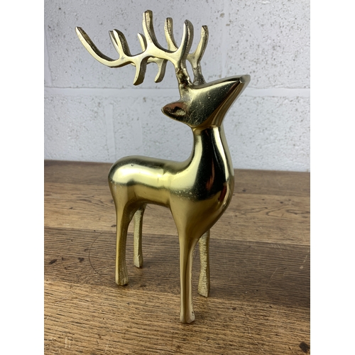 285 - Metal Reindeer, Reindeer Candle Stick and Tea-light Holder