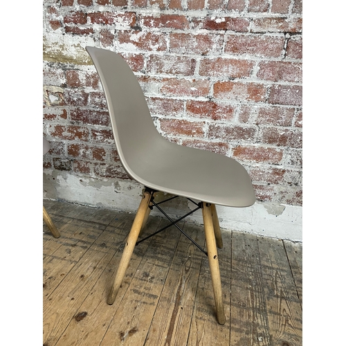 467 - Genuine Eames Vitra DSW Chairs x 4 In Mushroom