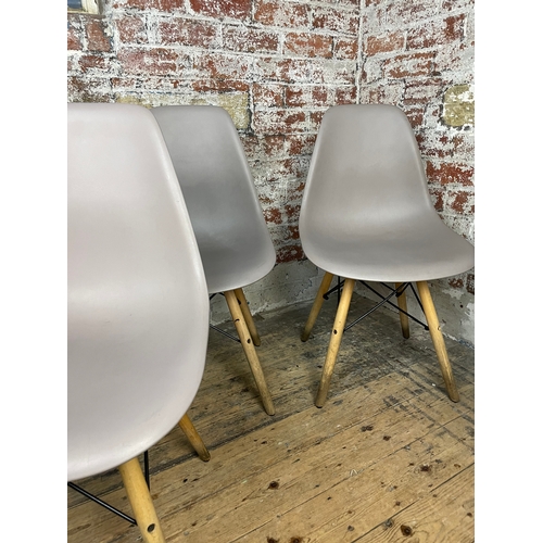 467 - Genuine Eames Vitra DSW Chairs x 4 In Mushroom