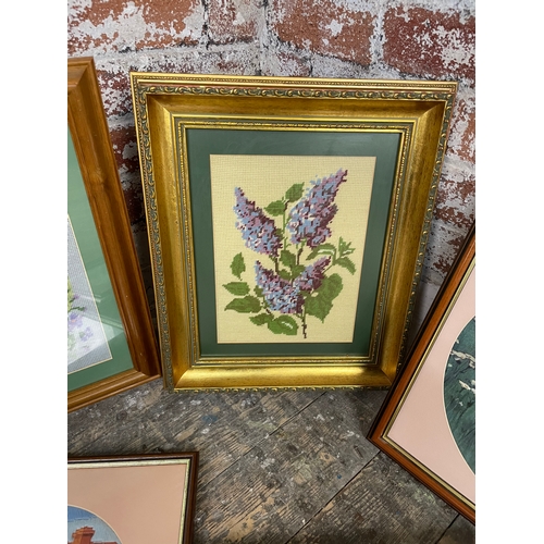 56 - Vintage Tapestry & Needlework In Nice Frames