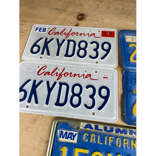 125 - 5 American Car Number Plates