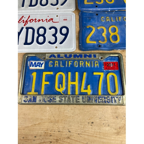 125 - 5 American Car Number Plates