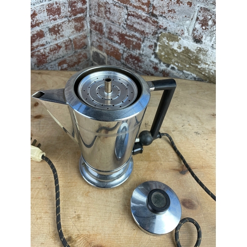 126 - Vintage Art Deco Style Electric Coffe Perculator