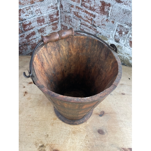 92 - Vintage Wooden Bucket