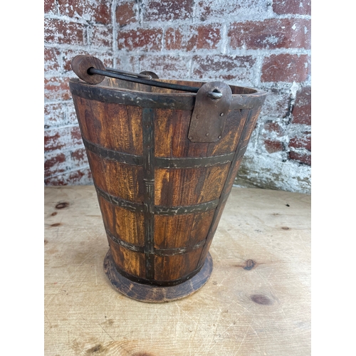 92 - Vintage Wooden Bucket