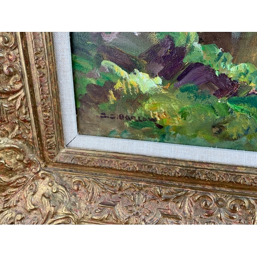 53 - Gordon Clifford Barlow (1913 - 2005) Kirby Londsdale Oil on Canvas - Frame Measures  93 x 67cm