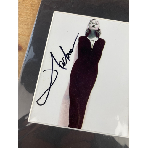 165 - Signed Madonna Photograph & Perfect Storm Film Cell.