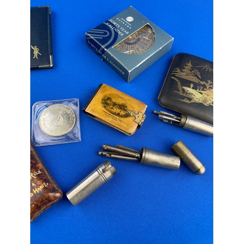 139 - Quality Group Of Small Collectables Inc. Cigarette Case & Pocket Tools.