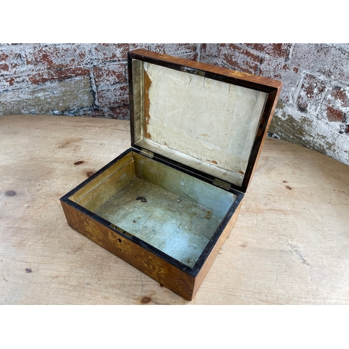 145 - Burr Wood Vintage Box